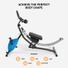 Macchina attrezzo per addominali con manubrio fit bike da casa Hawk Vendita