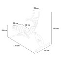 Macchina attrezzo per addominali con manubrio fit bike da casa Hawk Modello