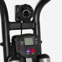 Macchina attrezzo per addominali con manubrio fit bike da casa Hawk Stock