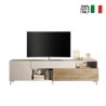 Modernes Design TV-Schrank weiß Holz Schublade 2 Türen 241x42x94cm Clere Rabatte