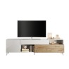 Modernes Design TV-Schrank weiß Holz Schublade 2 Türen 241x42x94cm Clere Eigenschaften