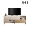 Credenza moderna cucina soggiorno bianca legno 2 ante cassetti Maditha Misure