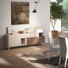 Mobile porta TV bianco legno moderno cassetto 2 ante 181x42x67cm Edwin Scelta