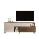 Mobile porta TV bianco legno moderno cassetto 2 ante 181x42x67cm Edwin 