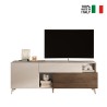 Mobile porta TV bianco legno moderno cassetto 2 ante 181x42x67cm Edwin Prezzo