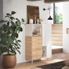 Mobile contenitore madia credenza cucina bianca legno 2 scaffali Jowna Sconti