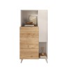 Mobile contenitore madia credenza cucina bianca legno 2 scaffali Jowna Costo