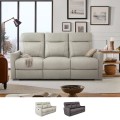 Sofa 3-Sitzer elektrisch verstellbar relax 2 USB in Kunstleder Jovit Aktion
