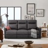 Sofa 3-Sitzer elektrisch verstellbar relax 2 USB in Kunstleder Jovit 