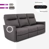 Sofa 3-Sitzer elektrisch verstellbar relax 2 USB in Kunstleder Jovit Katalog