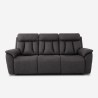 Canapé 3 places relax électrique dossier inclinable 2 port USB moderne Savys Choix