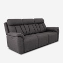Canapé 3 places relax électrique dossier inclinable 2 port USB moderne Savys Offre