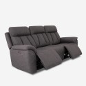Canapé 3 places relax électrique dossier inclinable 2 port USB moderne Savys Caractéristiques