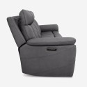 Canapé 3 places relax électrique dossier inclinable 2 port USB moderne Savys 