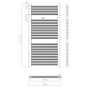 Termoarredo scaldasalviette elettrico termostato bagno 100cm wifi 600w Tawoo+ Costo
