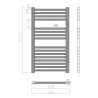 Scaldasalviette elettrico 400w termoarredo bagno termostato wifi 80cm Tawoo Costo