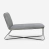 Samt minimalistisch modernes Design Liegesessel Dumas Modell