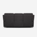Canapé 3 places relax électrique dossier inclinable 2 port USB moderne Savys 