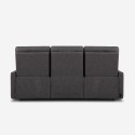Sofa 3-Sitzer elektrisch verstellbar relax 2 USB in Kunstleder Jovit 