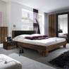Letto matrimoniale 2 comodini 180x200 testiera rete a doghe legno Lauret Vendita