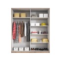 Armadio camera da letto 221x61x210cm ante scorrevoli specchio Vilriour Offerta