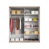 Armadio camera da letto 221x61x210cm ante scorrevoli specchio Vilriour Offerta