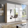 Armadio camera da letto 221x61x210cm ante scorrevoli specchio Vilriour Vendita