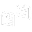 Armadio camera da letto 221x61x210cm ante scorrevoli specchio Vilriour Catalogo