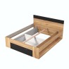 Letto matrimoniale 160x200cm rete a doghe cassetto contenitore Esmera Offerta