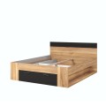 Letto matrimoniale 160x200cm rete a doghe cassetto contenitore Esmera Promozione