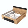 Letto matrimoniale 180x200cm cassetto contenitore rete a doghe Raina Offerta