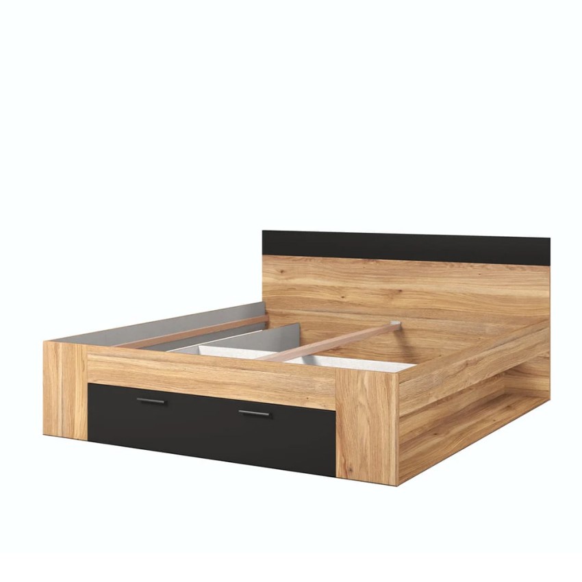 Letto matrimoniale 180x200cm cassetto contenitore rete a doghe Raina Promozione Letto matrimoniale 180x200cm cassetto contenitore rete a doghe Raina Promozione