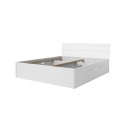 Letto matrimoniale bianco 160x200cm rete a doghe cassetti contenitore Loix Promozione