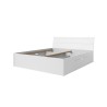 Letto matrimoniale bianco 160x200cm rete a doghe cassetti contenitore Loix Promozione