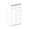Armadio camera da letto bianco ante scorrevoli specchio 120x61x210 Many Catalogo