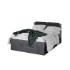 Letto piazza e mezza 140x200cm rovere scuro cassetto contenitore Anthe Offerta