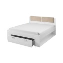 Letto contenitore piazza e mezza francese 140x200cm rovere chiaro Gany Saldi