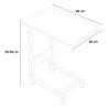 Tavolino da divano letto 40x60cm altezza regolabile 4 ruote Endy 