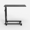 Tavolino da salotto serviletto regolabile 40x80cm 4 ruote Endy XL Catalogo