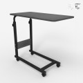 Tavolino da salotto serviletto regolabile 40x80cm 4 ruote Endy XL Promozione