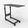 Tavolino da salotto serviletto regolabile 40x80cm 4 ruote Endy XL Sconti