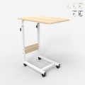 Tavolino da divano letto 40x60cm altezza regolabile 4 ruote Endy Promozione