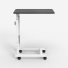 Table de canapé 40x60cm hauteur réglable 4 roues Endy 