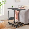 Tavolino da salotto serviletto regolabile 40x80cm 4 ruote Endy XL Offerta