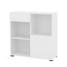 Libreria ufficio bassa cassetto anta 2 scaffali bianco 90x35x89cm Habren Vendita