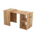 Scrivania ufficio salvaspazio a scomparsa allungabile legno rovere Estevo Vendita
