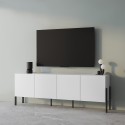 Moderner Design-Wohnzimmer-TV-Schrank weiß 4 Türen 200x40x69cm Gardon Sales