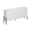 Madia credenza sala da pranzo moderna 2 ante 3 cassetti bianco Ducey Vendita