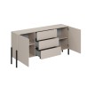 Madia cucina soggiorno moderna beige 3 cassetti 2 ante 184x40x89cm Sibel Offerta