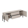 Mobile TV  2 ante 2 cassetti stile minimal design moderno beige Kaylus Offerta